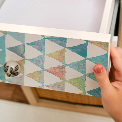 Bútor matrica színes retro mintával