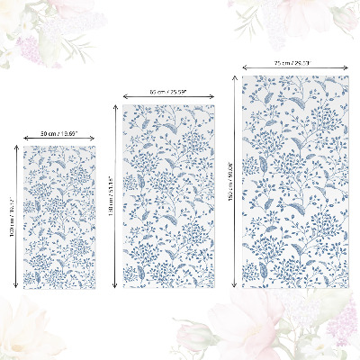 Bútorfólia öntapadós növénymintás mintával a felületen