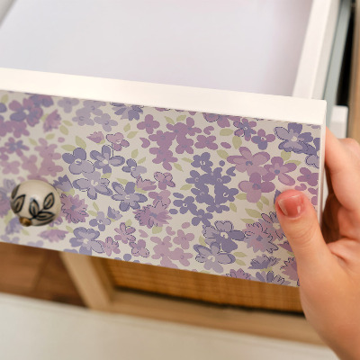 Bútor matrica Színes virágok