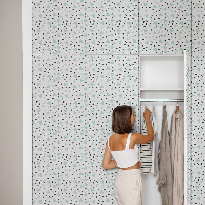 Bútorfólia öntapadós geometrikus mintával