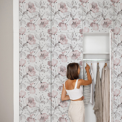 Samolepiaca fólia na nábytok Pasztell virágok