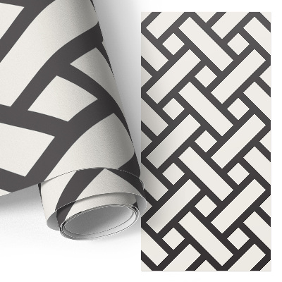 Bútorfólia öntapadós egyszerű fonatmintázattal