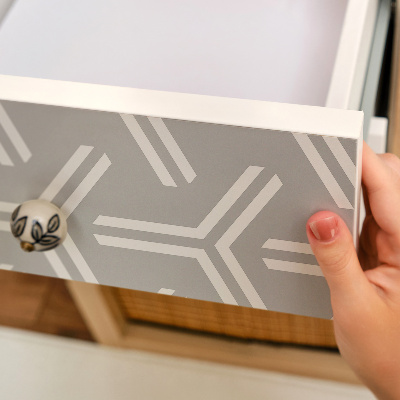 Bútorfólia modern geometriai mintával