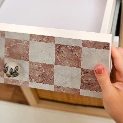 Bútorfólia márványrács mintázattal