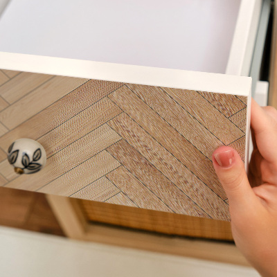 Bútorfólia fa halszálka mintázattal