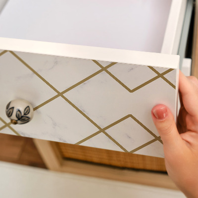 Samolepiaca fólia na nábytok márvány mintájú geometrikus dizájnnal