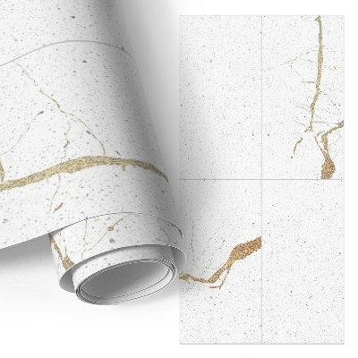 Bútor matrica fehér tányérmintával