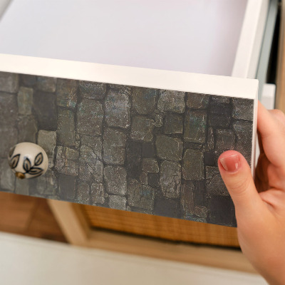 Bútorfólia kőfal mintával