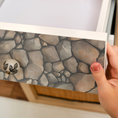 Bútor matrica kőhatású textúrával