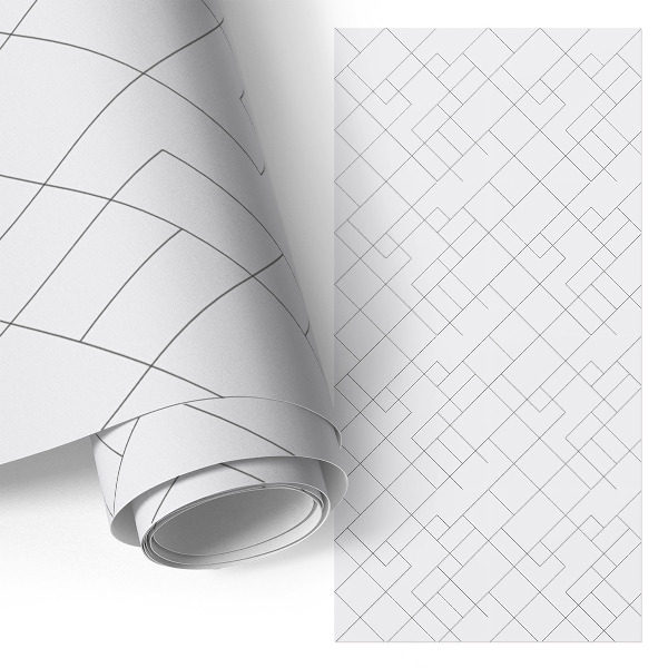 Samolepiaca fólia na nábytok geometriai mintákkal díszített változat