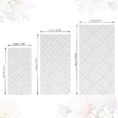 Samolepiaca fólia na nábytok geometriai mintákkal díszített változat