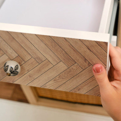 Bútorfólia halszálka mintázatú fa hatású kivitel