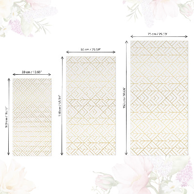 Bútormatrica minimalista geometriai mintával