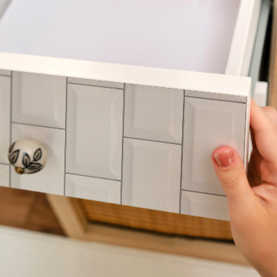 Bútorfólia öntapadós Fehér csempék