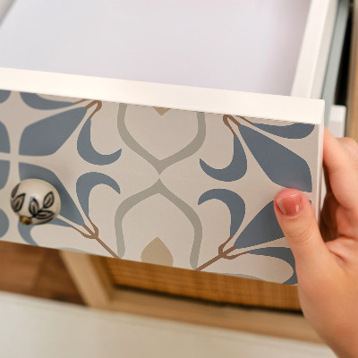 Bútor matrica retro virágmintával