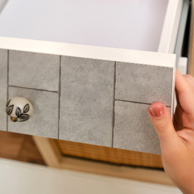 Bútorfólia öntapadós Szürke csempék