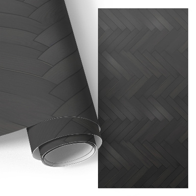 Bútorfólia sötét halszálka mintával