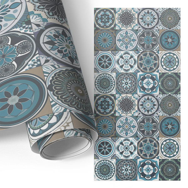 Bútormatrica mandala mintás csempe hatású minta