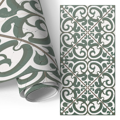 Samolepiaca fólia na nábytok növényi örvények mintás változat