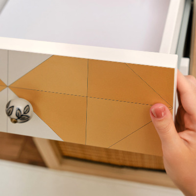 Samolepiaca fólia na nábytok s trojuholníkovým mozaikovým vzorom