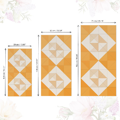 Samolepiaca fólia na nábytok s trojuholníkovým mozaikovým vzorom