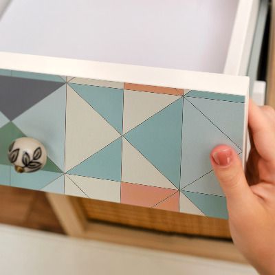 Bútorfólia öntapadós geometrikus mozaikmintával