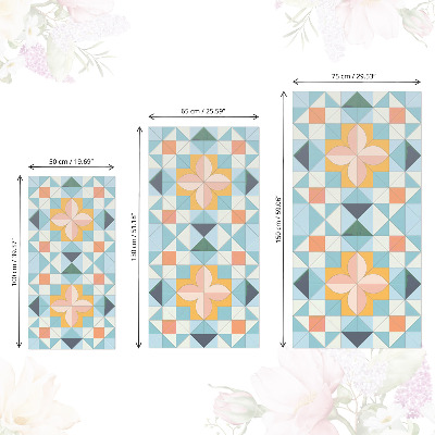 Bútorfólia öntapadós geometrikus mozaikmintával