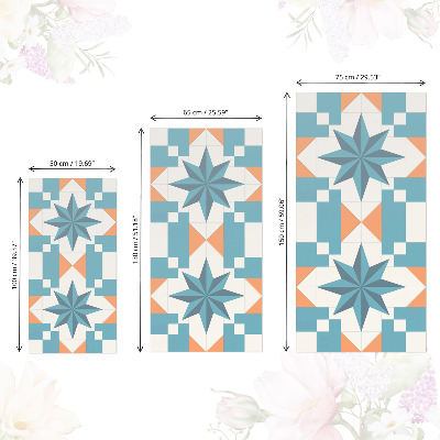 Bútorfólia csillagcsempés mintával