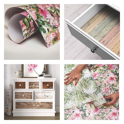 Bútorfólia Virággeometria