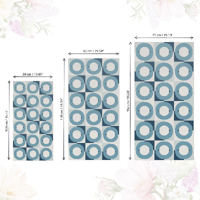 Bútorfólia Kék kerekek