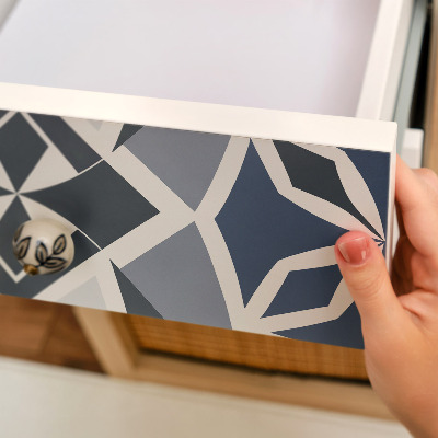 Bútor matrica Díszített csempék