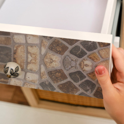 Bútorfólia kőmozaik mintázattal