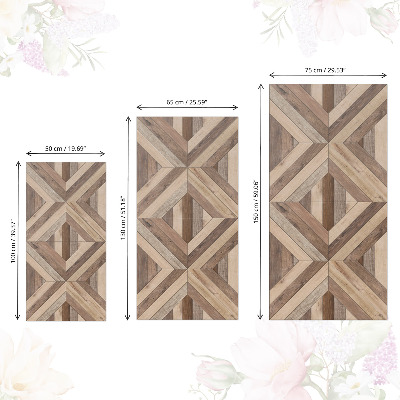 Bútor matrica fából készült kirakós mintájú