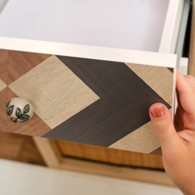 Bútorfólia fa mintázattal négyzet alakú elemekkel