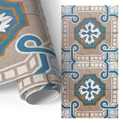 Bútormatrica antik csempemintával