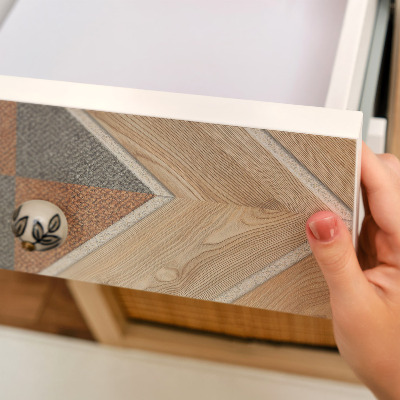 Bútorfólia fa mozaik mintával