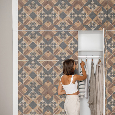 Bútorfólia geometriai díszmintával