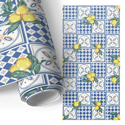 Samolepiaca fólia na nábytok citrom mintás változat