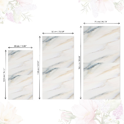 Bútor matrica világos márványmintával