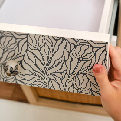 Bútormatrica levelek mintájával