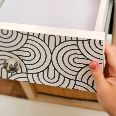 Bútorfólia geometriai mintákkal