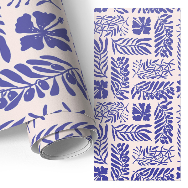 Bútorfólia botanikai mintákkal