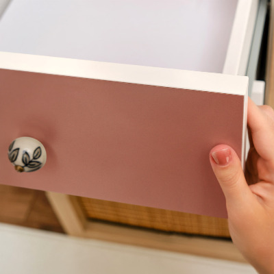 Bútor matrica téglafestés hatású színben