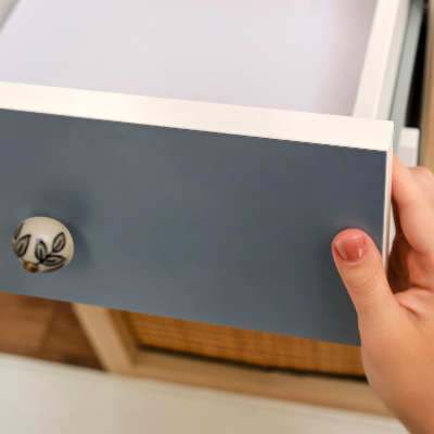 Bútorfólia pasztell sötétkék színben