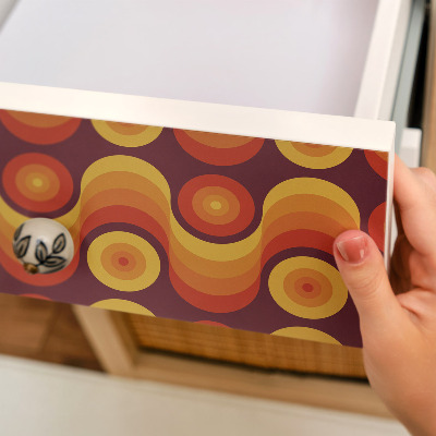 Bútorfólia öntapadós retro mintával