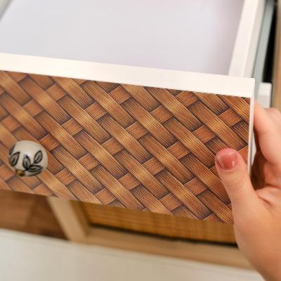 Bútorfólia fonott szövés mintával