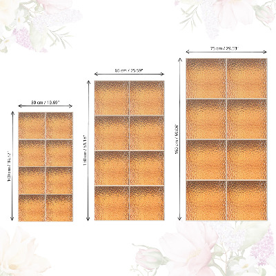 Bútor matrica üvegtégla mintával