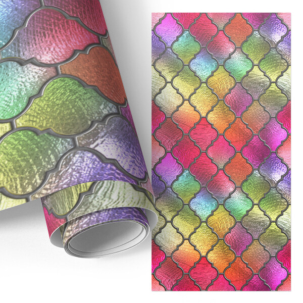 Bútorfólia Szivárványos ólomüveg