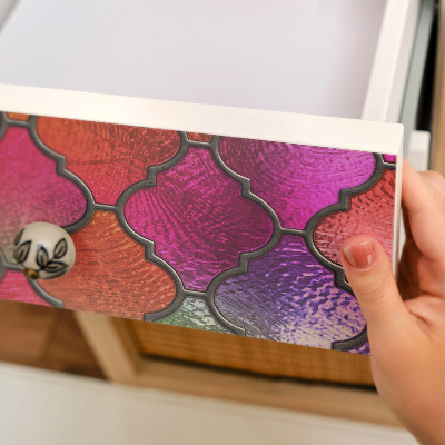 Bútorfólia Szivárványos ólomüveg