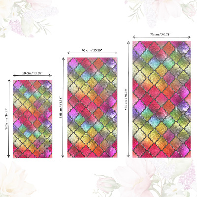 Bútorfólia Szivárványos ólomüveg